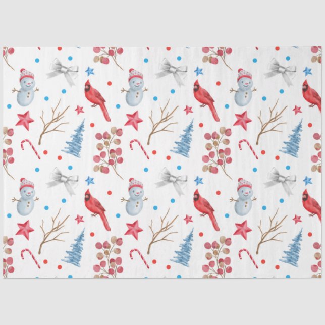 Papier Mousseline Joyeux Noël Design 3 (Recto)