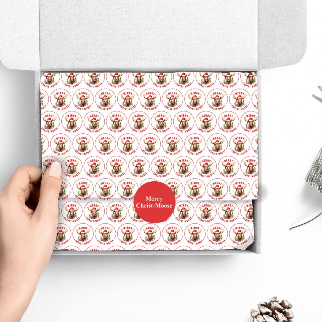 Papier Mousseline Joyeux orignal de Noël (Créateur téléchargé)