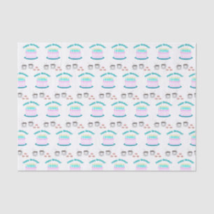 Papier Mousseline Joyeux papier de tissus d'anniversaire