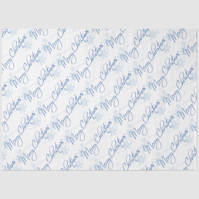 Papier Mousseline Joyeux papier de tissus de Noël (Recto)