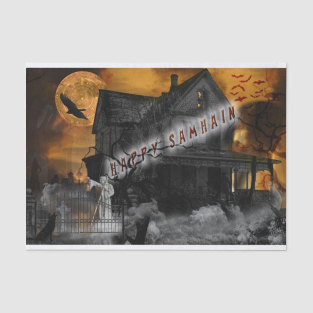 Papier Mousseline Joyeux Samhain (Recto)