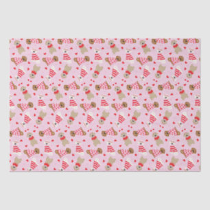 Papier Mousseline Joyeux Valentines Day Golden Retriever Dogs