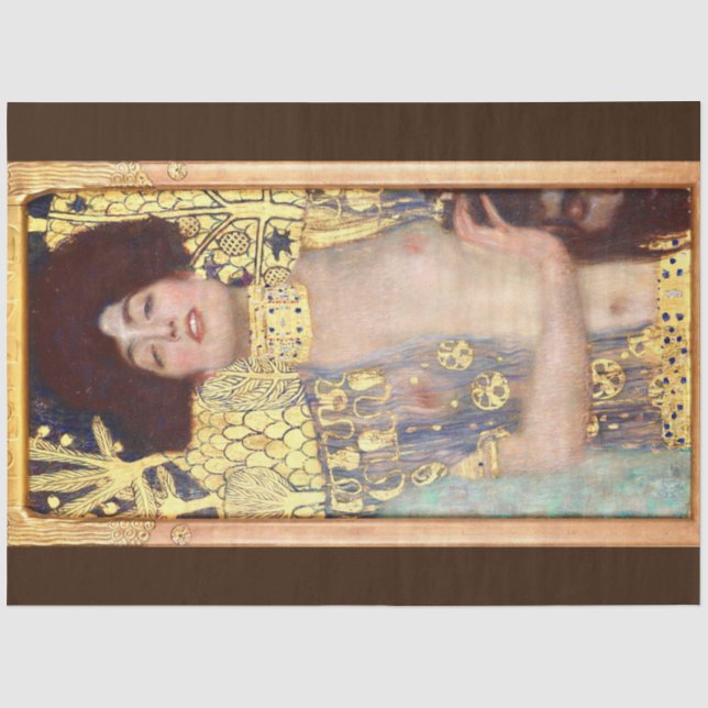 Papier Mousseline Judith et le chef d'Holofernes par Gustav Klimt (Recto)