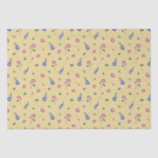 Papier Mousseline Juillet Mois de naissance Fleurs Larkspur Eau Lily