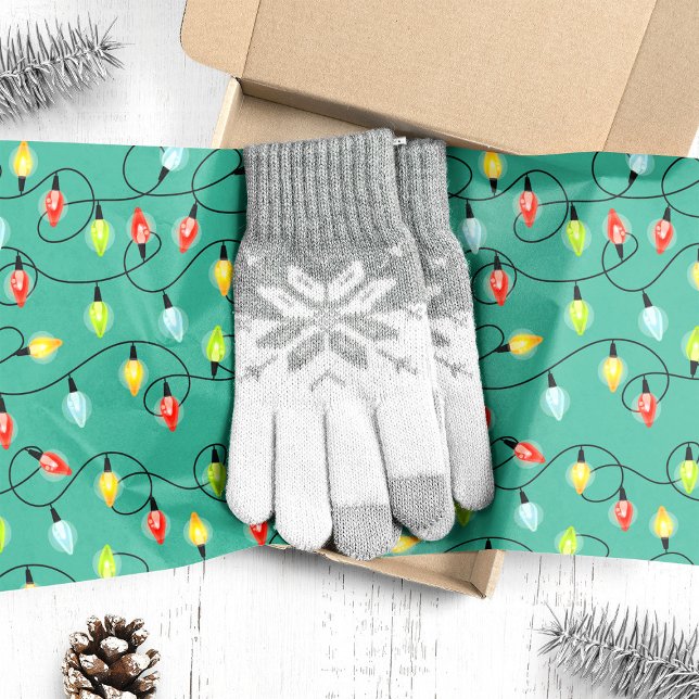 Papier Mousseline Jumelage des lumières Noël Motif de vacances (Créateur téléchargé)