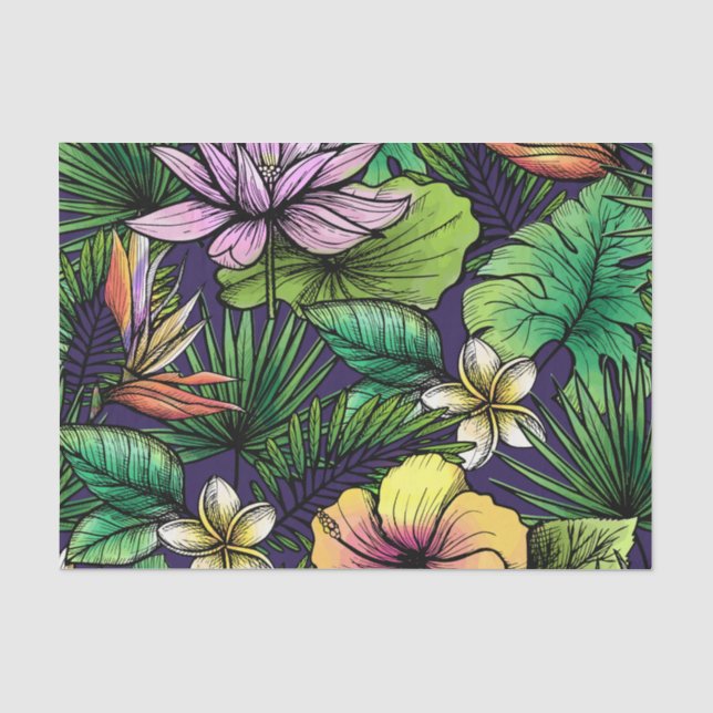 Papier Mousseline Jungle (Recto)