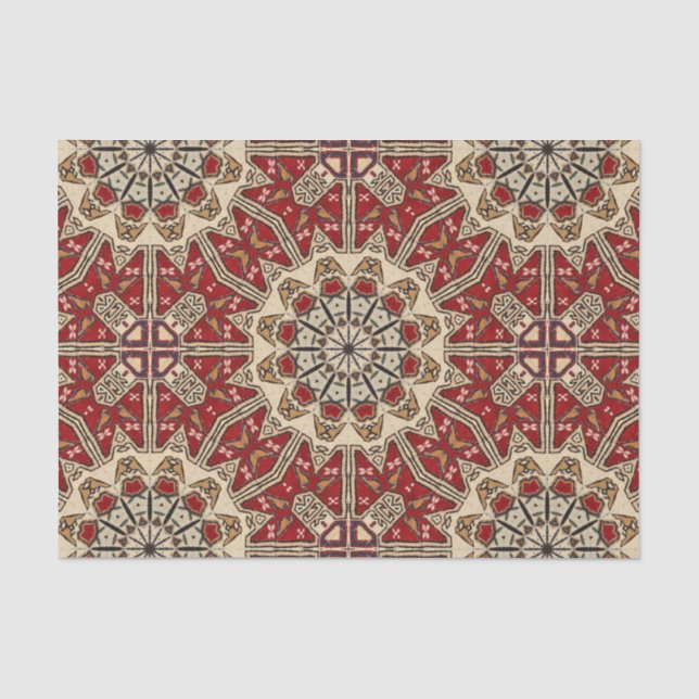 Papier Mousseline Kaléidoscope turc de tapis (Recto)