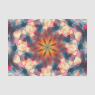 Papier Mousseline Kaleidoscopique Prismatique Mandala