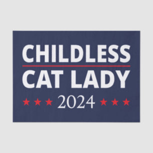 Papier Mousseline Kamala Harris - Enfless Cat Lady 2024 III