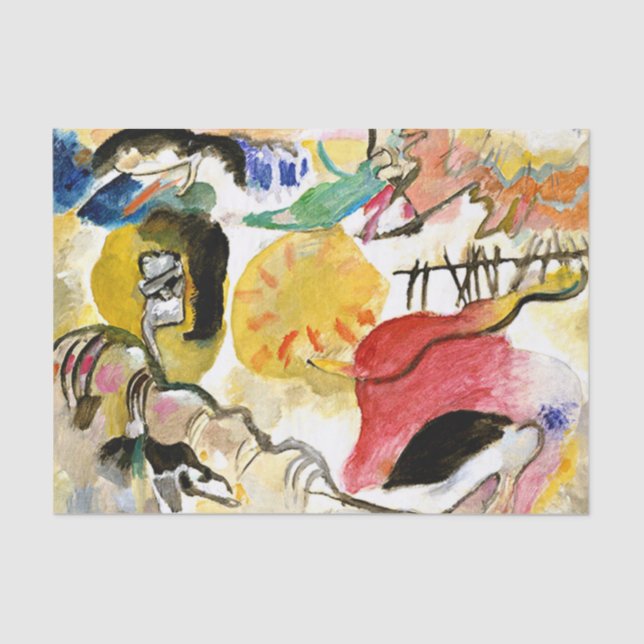 Papier Mousseline Kandinsky - Improvisation 27 (Recto)