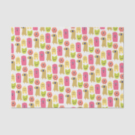 Papier Mousseline Kawaii Monster Birthday Tissue Paper