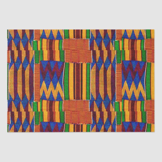 Papier Mousseline Kente Cloth (Recto)