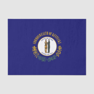 Papier Mousseline Kentucky : Drapeau d'État américain du Commonwealt