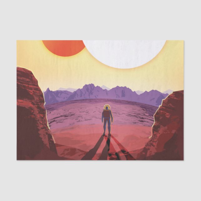 Papier Mousseline Kepler Space Voyage Destination Planète Aventure (Recto)