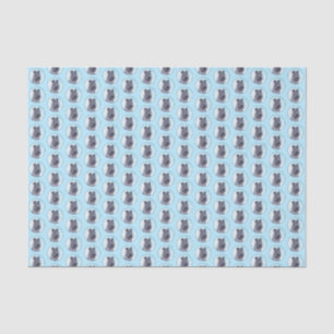 Papier Mousseline Kerry Blue Terrier peinture mignonne Chien d'origi