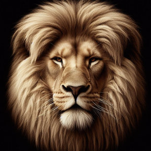 Papier Mousseline King of The jungle - King Lion Decoupage Paper