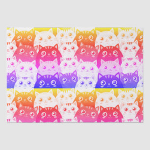Papier Mousseline Kitty Kat Kaleidoscope