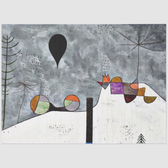 Papier Mousseline Klee - Hiver (Recto)