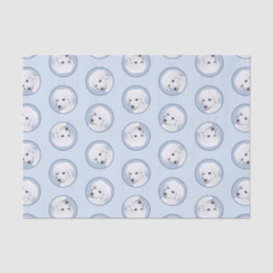 Papier Mousseline Kuvasz Peinture Hongroise Cute Original Chien Art