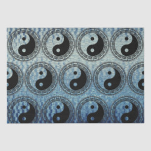 Papier Mousseline La balance : Ba Gua, huit trigrammes yin yang TCM