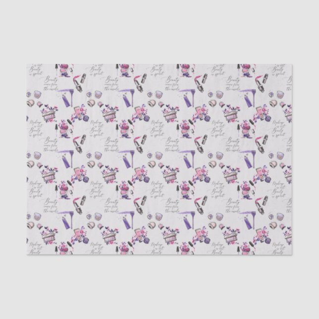 Papier Mousseline La beauté vient du motif d'intérieur (Recto)