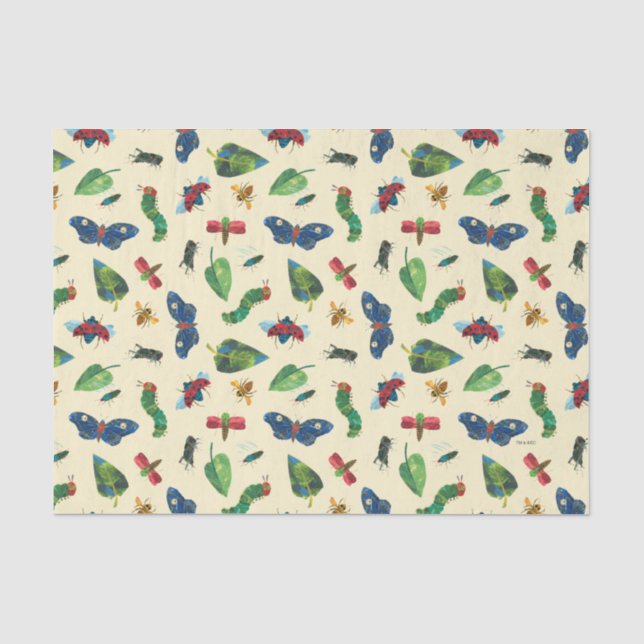 Papier Mousseline La Caterpillar Très Affamée Soyez Motif (Recto)