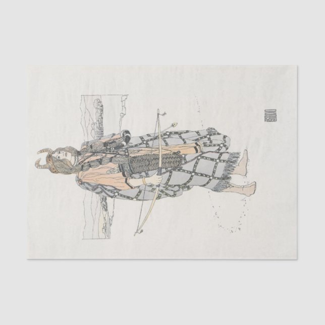 Papier Mousseline La Chasse (par Ann Macbeth) (Recto)