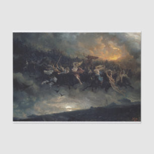 Papier Mousseline La chasse sauvage d'Odin par Peter Nicolai Arbo
