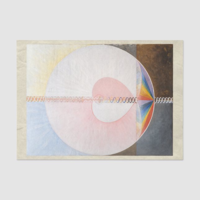 Papier Mousseline La colombe, No 1, Hilma Af Klint, Coeur (Recto)