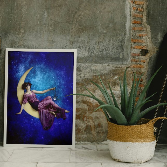 Papier Mousseline La dame dans le papier découpage de la lune (Créateur téléchargé)