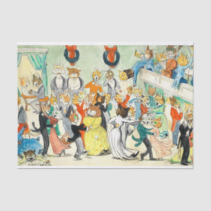 Papier Mousseline La Danse de Louis Wain