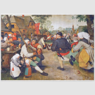 Papier Mousseline La Danse Paysanne, Pieter Bruegel