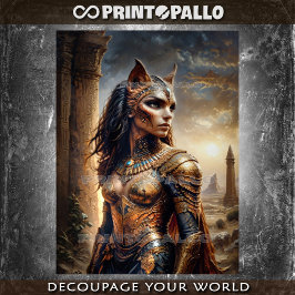 Papier Mousseline La Déesse Égyptienne Sekhmet Le Sanglant