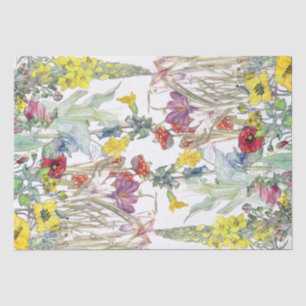 Papier Mousseline La digitale d'iris de pavot de crocus fleurit le