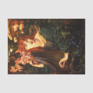 Papier Mousseline La femme débarquée par Dante Gabriel Rossetti