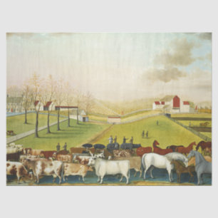 Papier Mousseline La ferme Cornell (Paysage de Pennsylvanie)