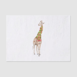Papier Mousseline La girafe dans une écharpe