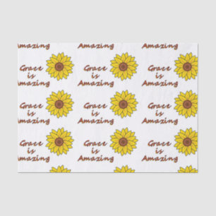 Papier Mousseline La grâce est Extraordinaire - Tournesol