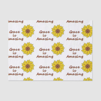 Papier Mousseline La grâce est Extraordinaire - Tournesol