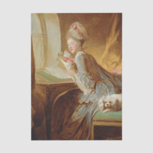 Papier Mousseline La Lettre d'amour de Jean Honore Fragonard