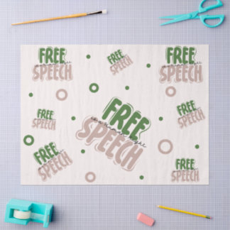 Papier Mousseline La liberté d'expression est un droit humain