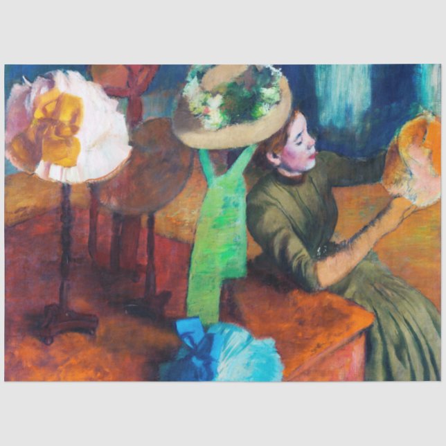 Papier Mousseline La Magasine De Fabriques, Edgar Degas (Recto)