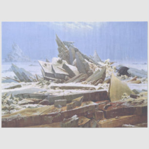 Papier Mousseline La mer de glace (par Caspar David Friedrich)