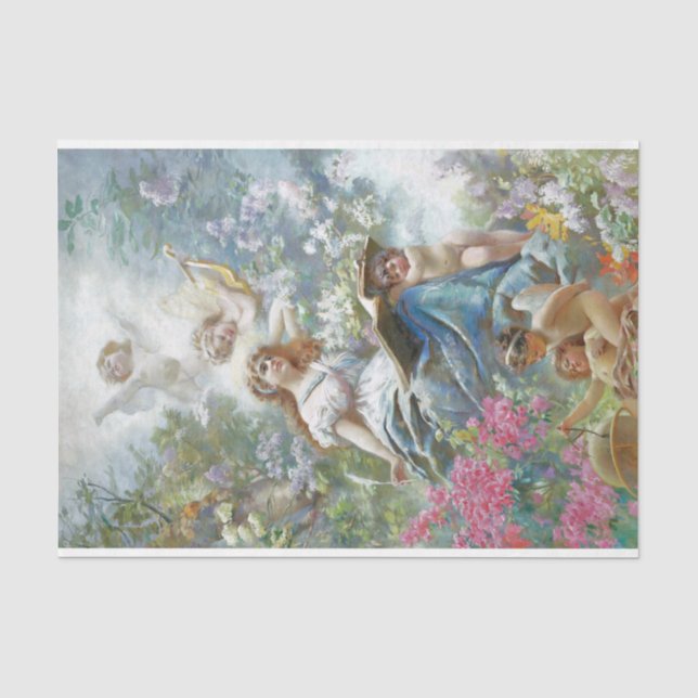 Papier Mousseline La Muse de la Poésie (par Konstantin Makovsky) (Recto)