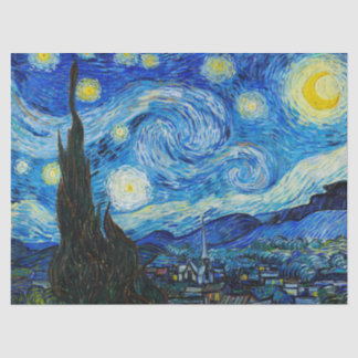 Papier Mousseline La nuit étoilée par Vincent Van Gogh