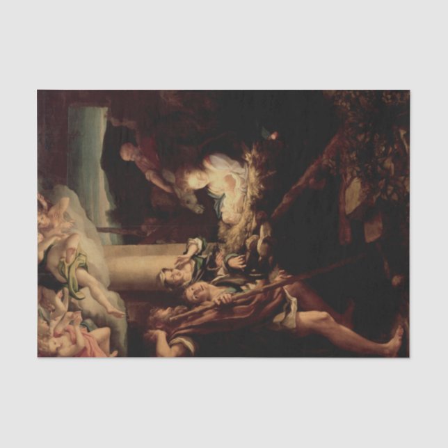Papier Mousseline La Nuit Sainte par Correggio (Recto)