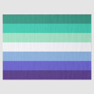 Papier Mousseline La palette de drapeau des hommes gays trans-inclus