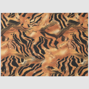Papier Mousseline La Parties scintillant Tiger Series Design #10