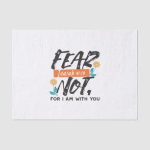 Papier Mousseline La Peur Pas Isaïe Bible Verse Conception Inspirant