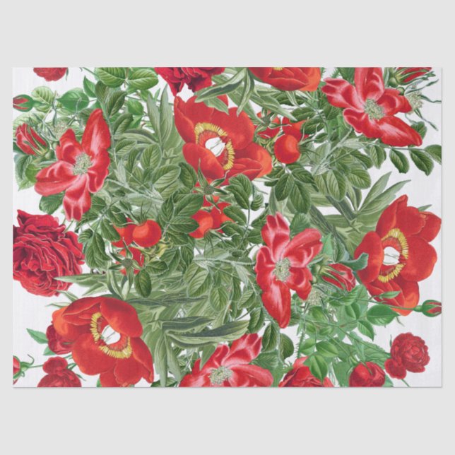Papier Mousseline La pivoine rose botanique fleurit le papier de (Recto)
